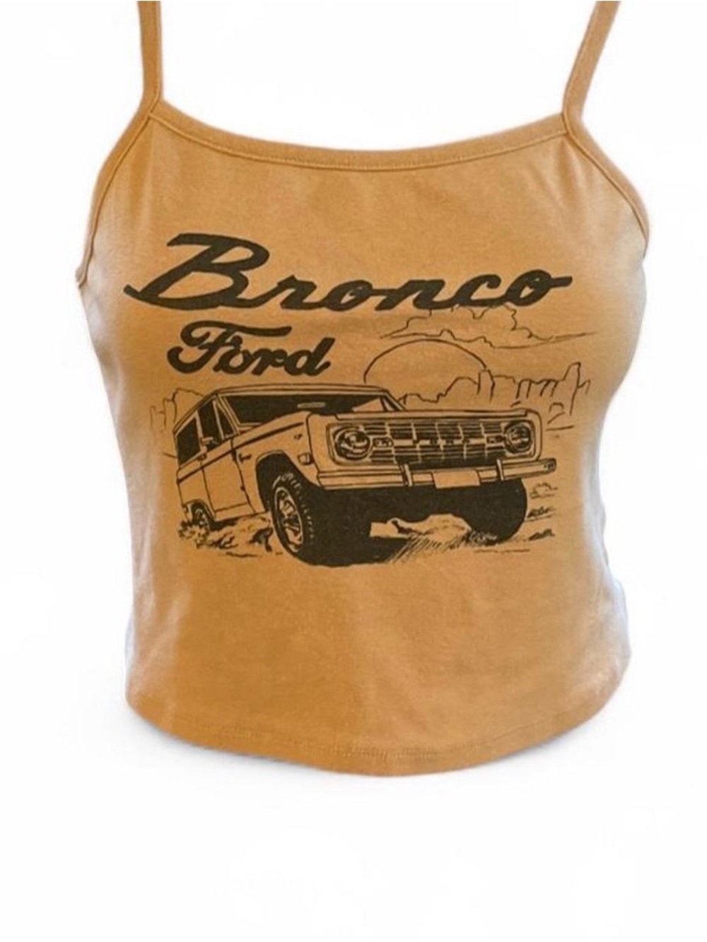 RSQ x Ford Bronco Graphic Cami crop Top